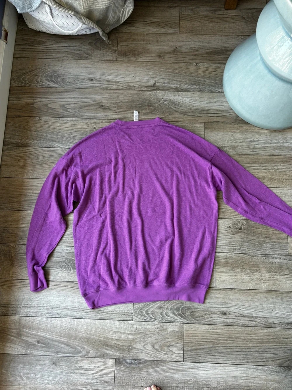 ALO Yoga Crewneck Sweater in Vibrant Purple